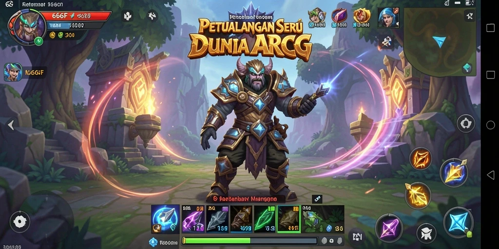 Tampilan layar gameplay ARPG yang seru dari 666F.