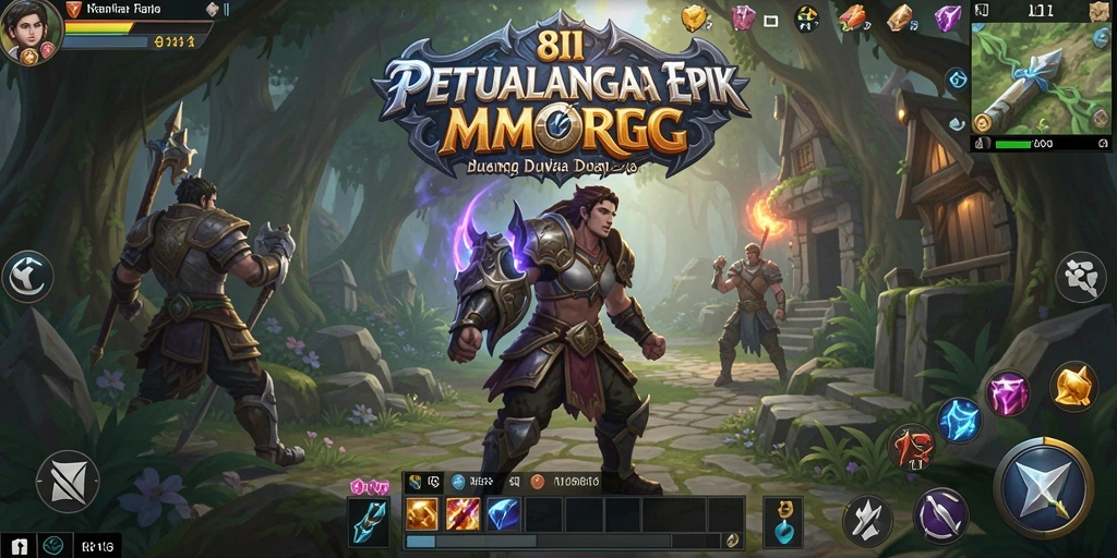 Tangkapan layar gameplay <strong>8II</strong> yang mengesankan dalam dunia MMORPG.