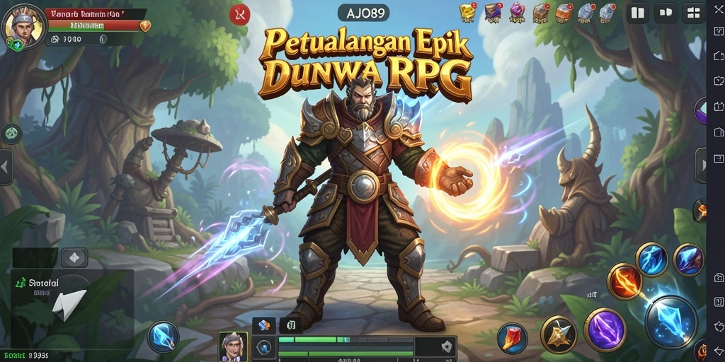Gameplay AJO89 yang menampilkan aksi RPG mendebarkan.
