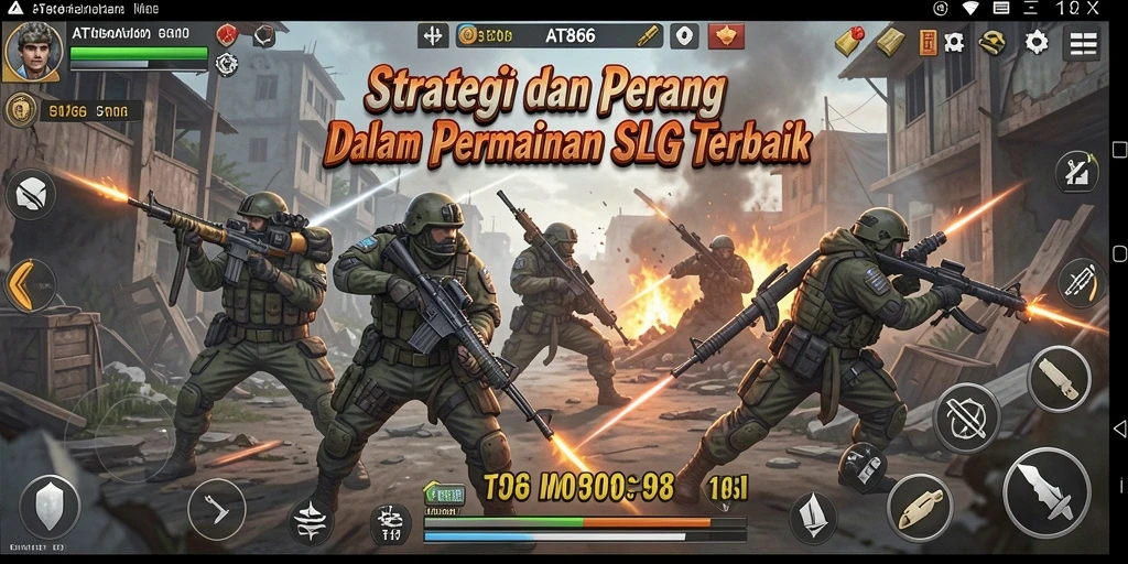 Tampilan gameplay yang seru dan strategis di AT866.