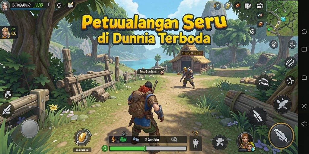 Tampilan gameplay <strong>BONDAN69</strong> yang kaya dalam dunia terbuka.