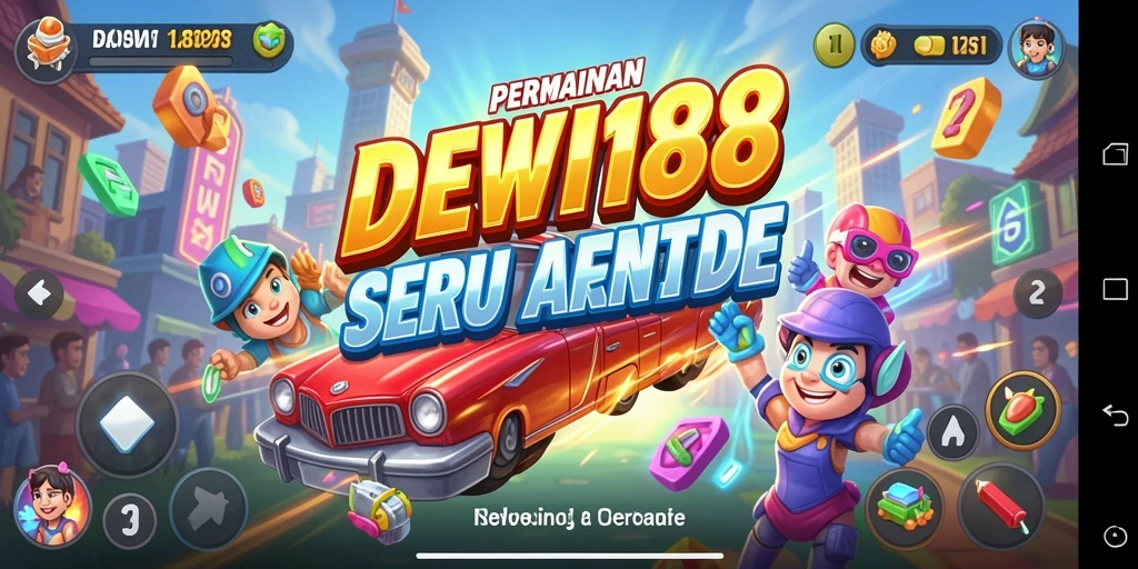 Tampilan gameplay <strong>DEWI188</strong> yang menegangkan dan penuh warna.