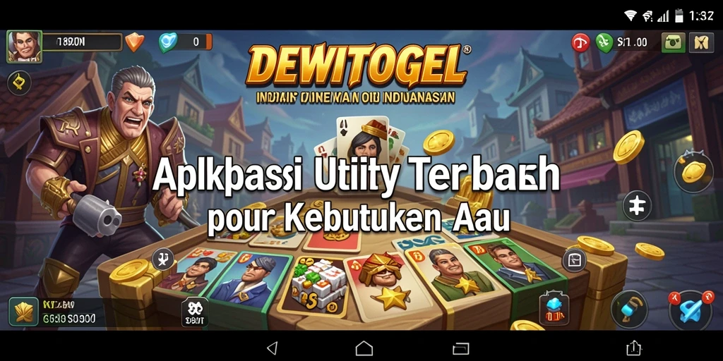 Screenshot DEWITOGEL menampilkan antarmuka aplikasi Utility yang intuitif dan menarik.