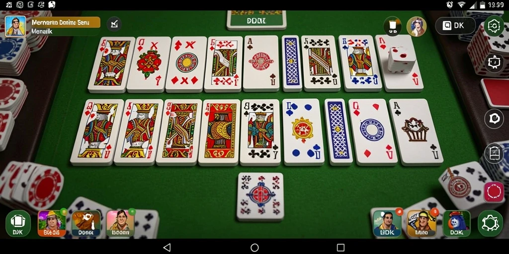 Gameplay DKK menunjukkan keasyikan bermain domino secara online.
