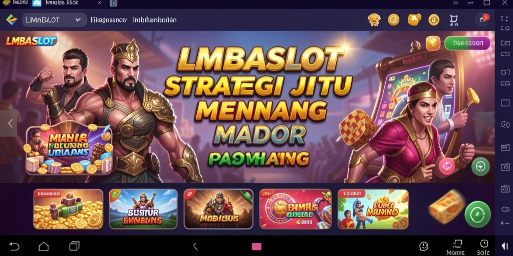 Tampilan gameplay LMBASLOT yang menegangkan dan strategis.