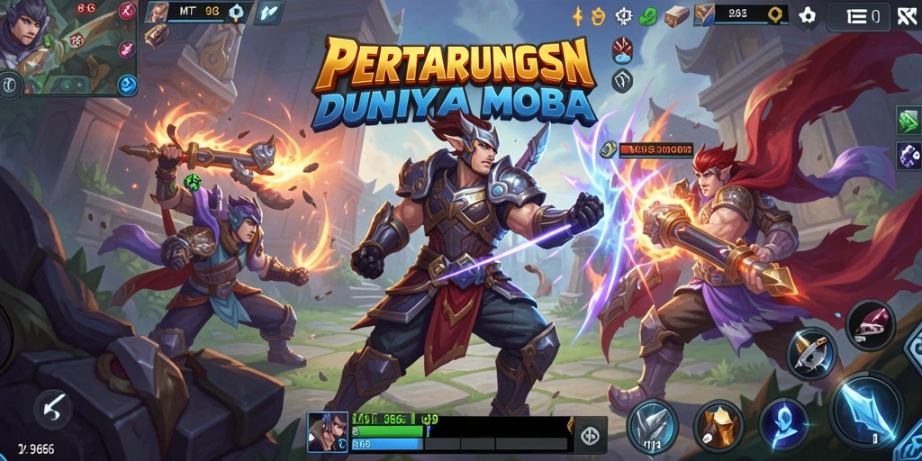 Tampilan gameplay seru dari MT966 dalam aksi MOBA.