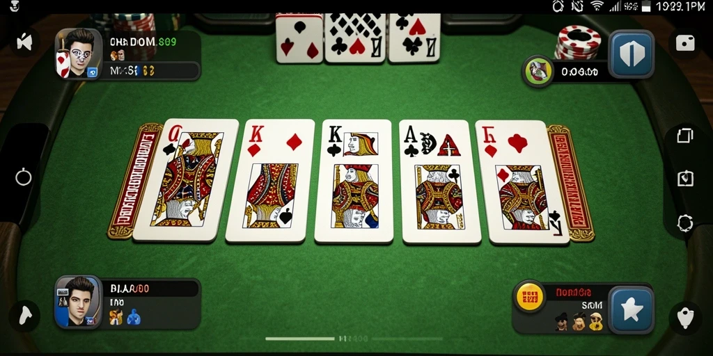 Screenshot gameplay OJA89 menampilkan aksi domino yang mendebarkan.