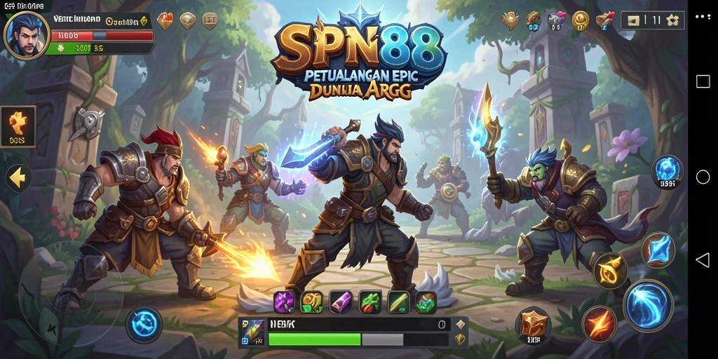 Gameplay SPN88 dengan aksi pertarungan yang seru.