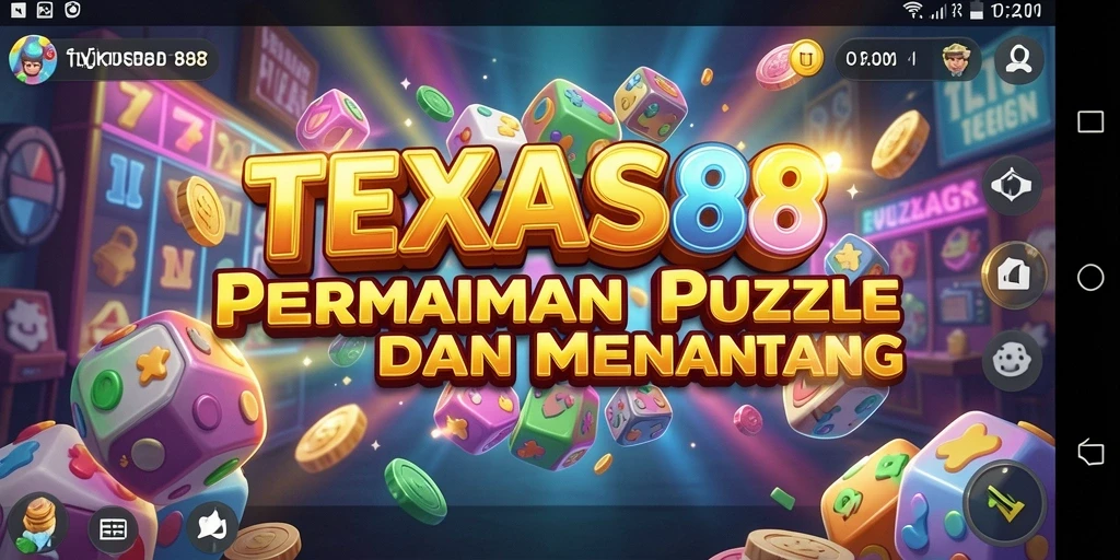Screenshot TEXAS88 menunjukkan gameplay puzzle yang menantang dan menarik.
