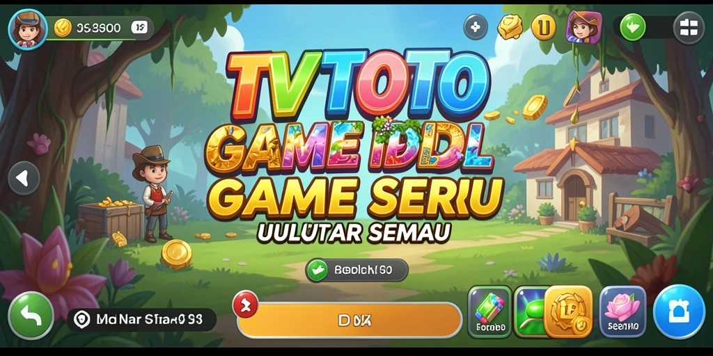 Tampilan gameplay TVTOTO yang menarik dan penuh warna.
