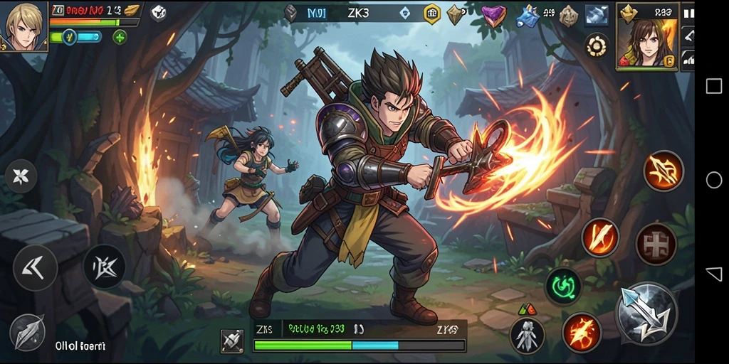 Tampilan menarik dari gameplay ZK3 yang menyuguhkan aksi seru.